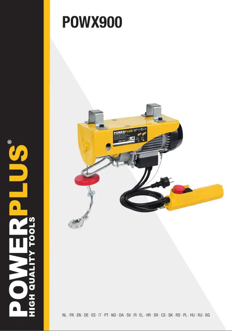 Page n°1 - Manuel utilisateur PowerPlus POWX900