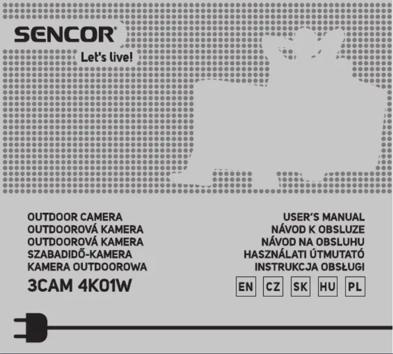 Image de la première page du manuel de l'appareil 3CAM 4K01W