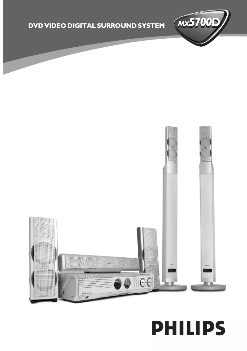 Image de la première page du manuel de l'appareil MX5700D