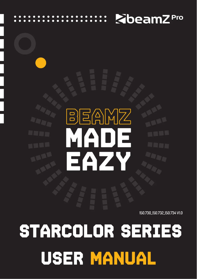 Page n°1 - Manuel utilisateur BeamZ StarColor128