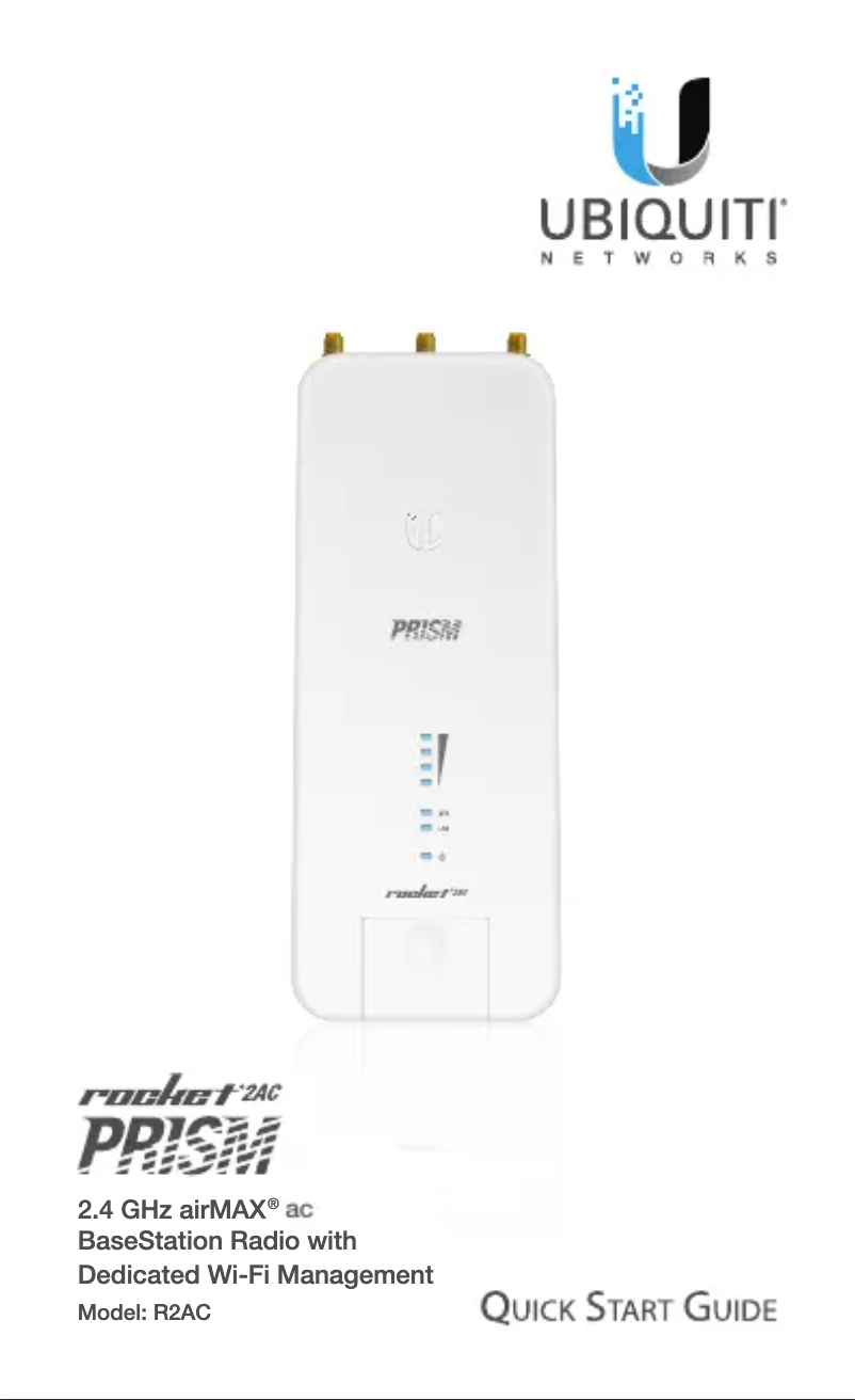 Page 1 de la notice Manuel utilisateur Ubiquiti Networks Rocket Prism AC R2AC-PRISM