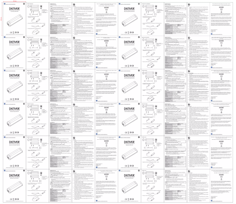 Page 1 de la notice Manuel utilisateur Denver PBA-2601