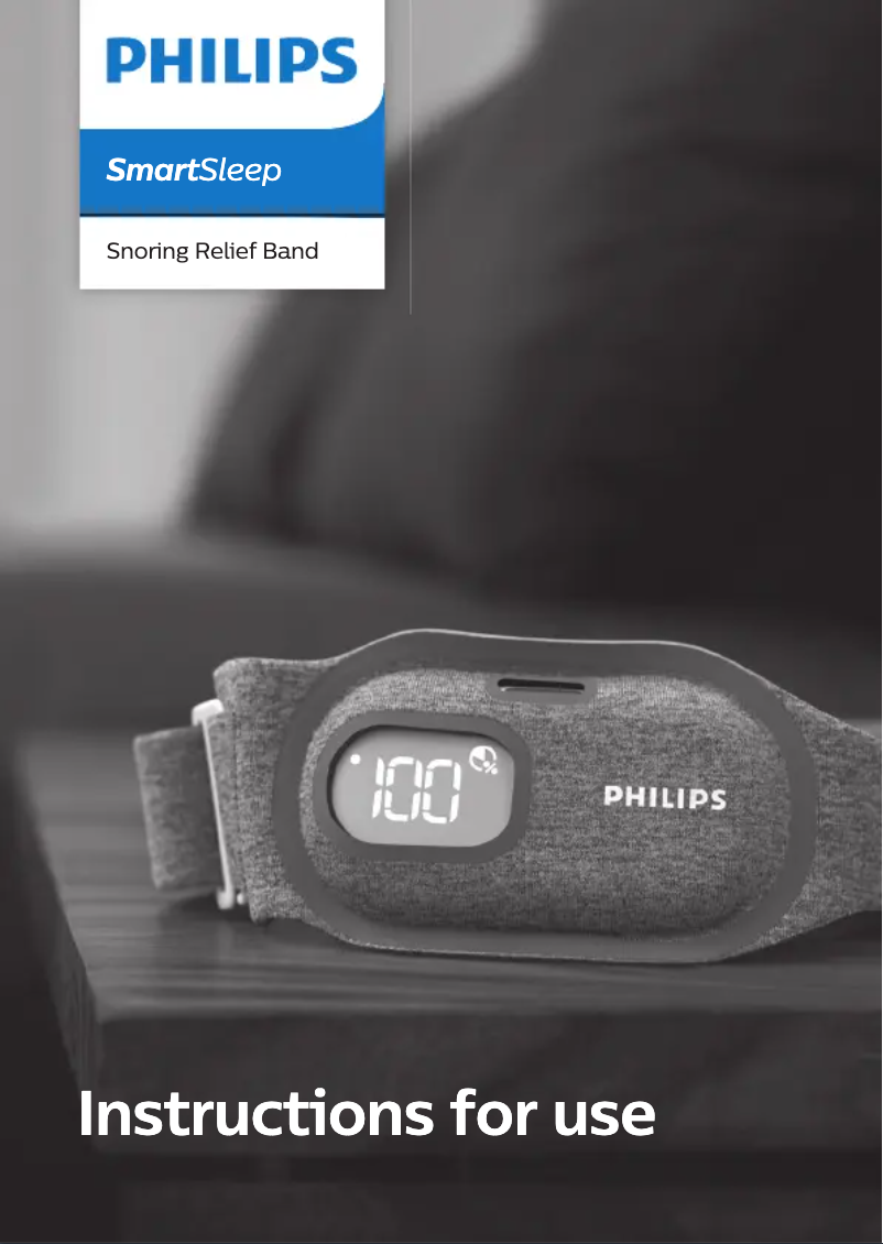 Page 1 de la notice Manuel utilisateur Philips SmartSleep SN3710
