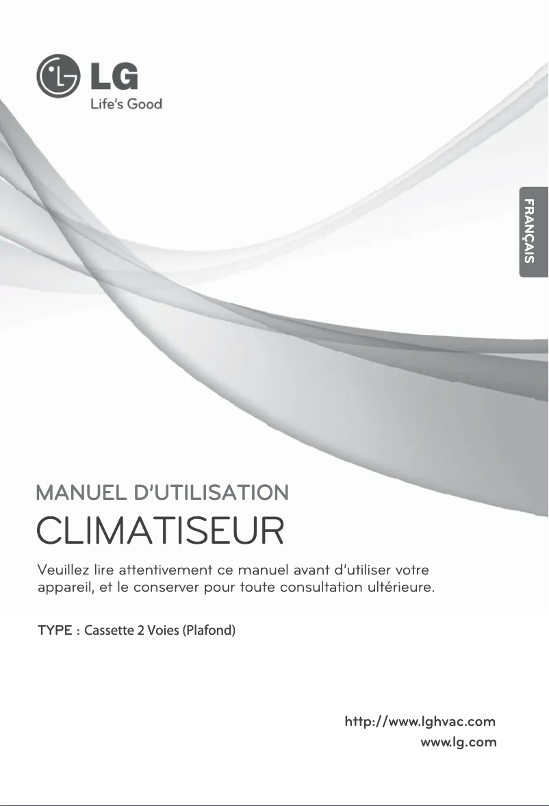 Page 1 de la notice Manuel utilisateur LG ARNU243TPC2