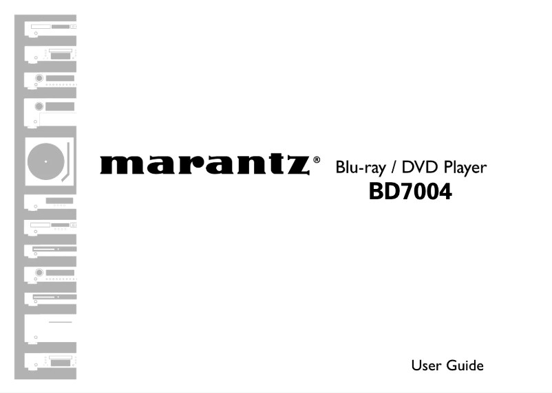 Image de la première page du manuel de l'appareil BD7004
