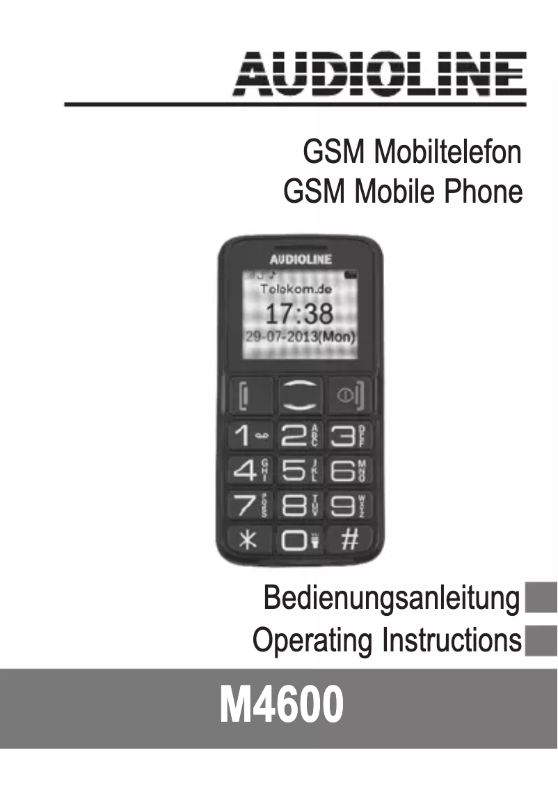 Page n°1 - Manuel utilisateur Audioline PowerTel M4600