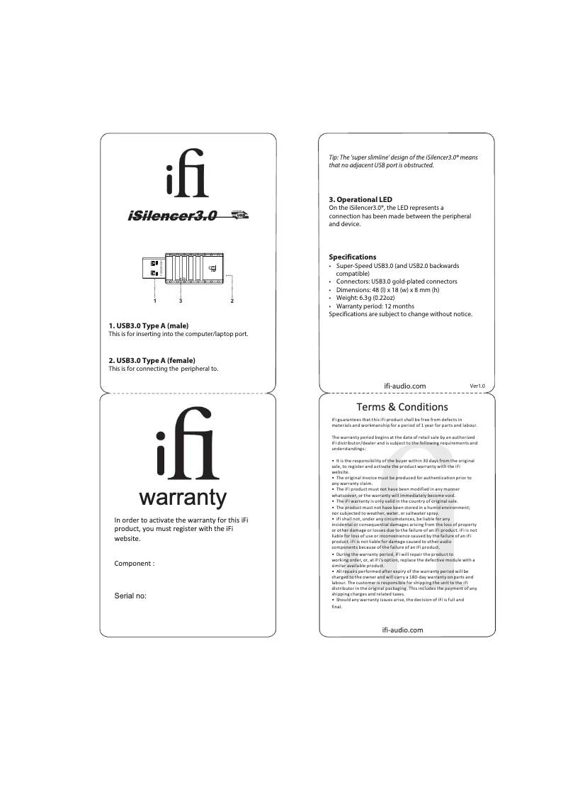 Image de la première page du manuel de l'appareil iSilencer3.0