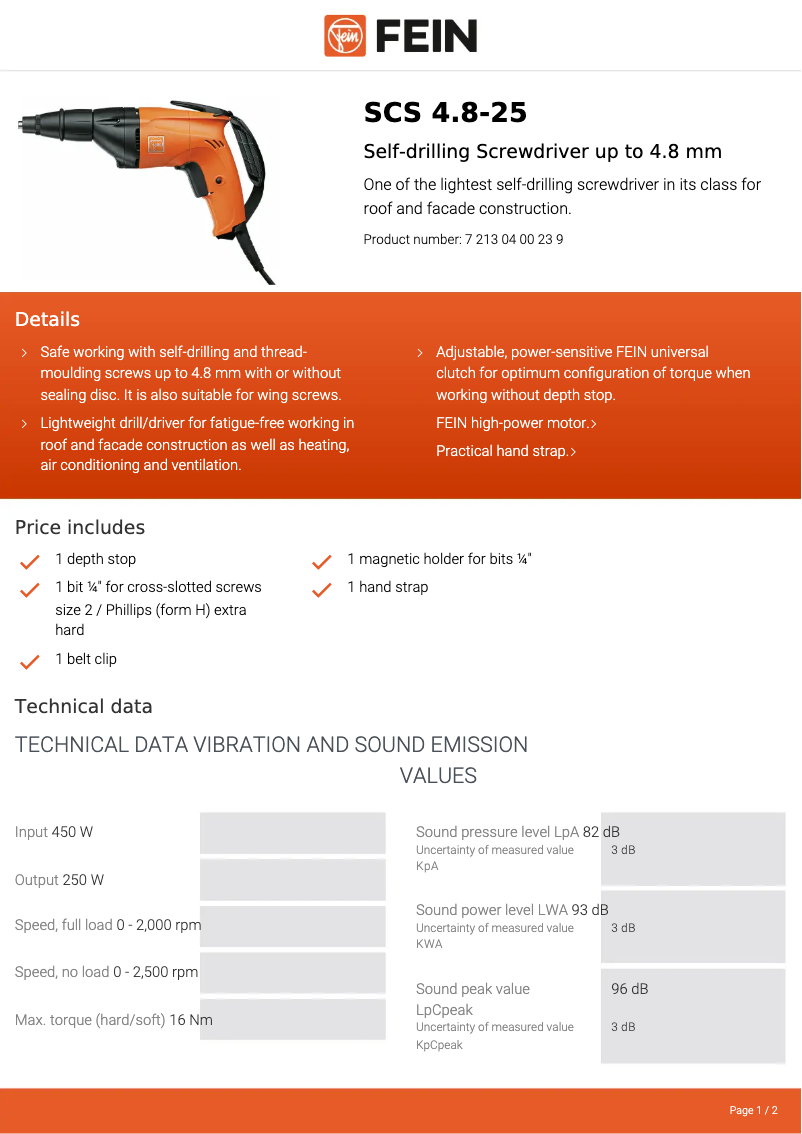 Image de la première page du manuel de l'appareil SCS 4.8-25