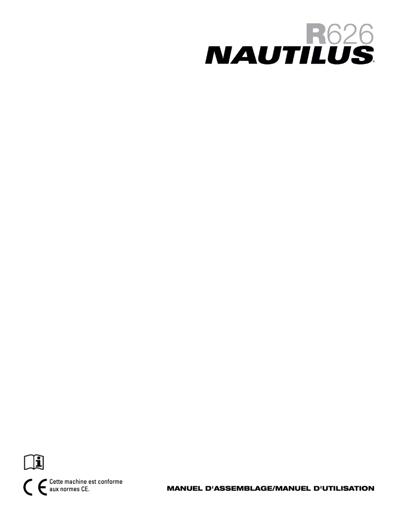 Page n°1 - Manuel utilisateur Nautilus R626