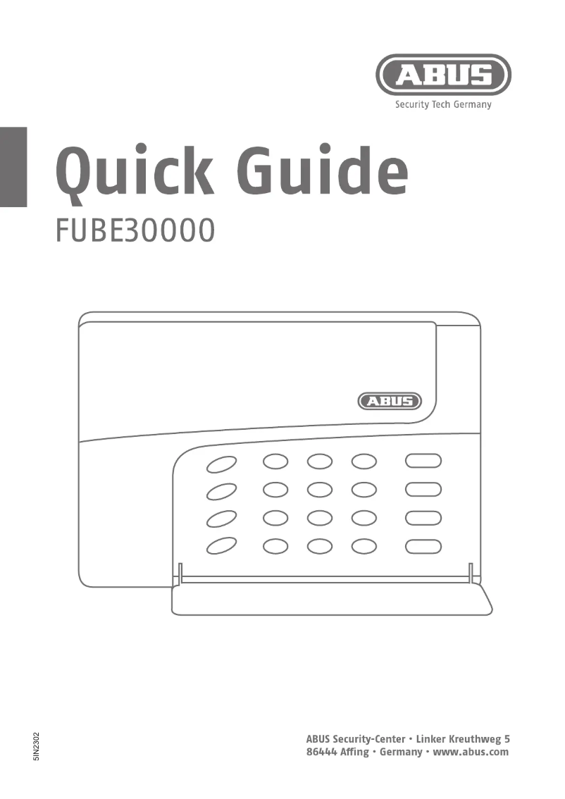 Image de la première page du manuel de l'appareil FUBE30000