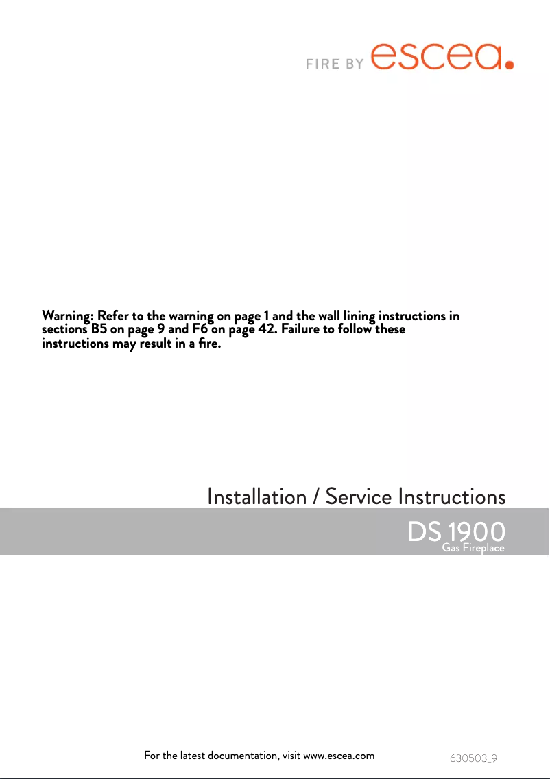 Image de la première page du manuel de l'appareil DS1900