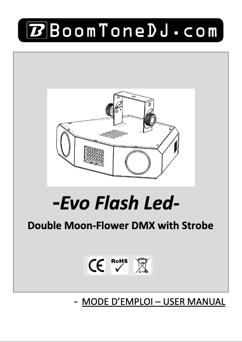 Página 1 del manual Manual de usuario BoomTone DJ Evo Flash LED v2