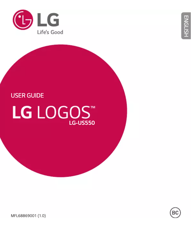 Page n°1 - Manuel utilisateur LG Logos