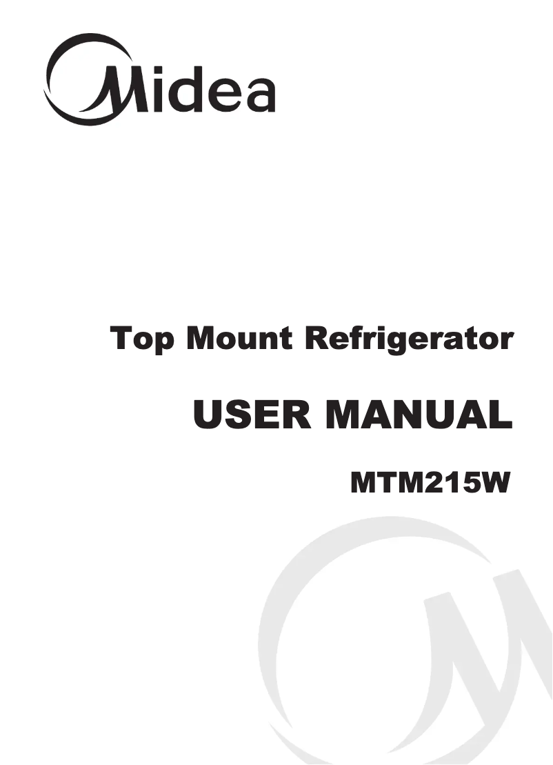 Image de la première page du manuel de l'appareil MTM215W