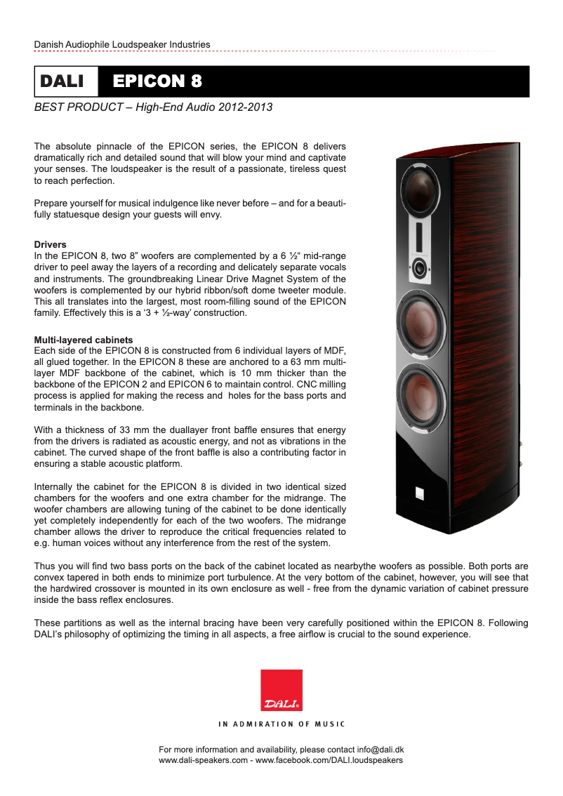 Image de la première page du manuel de l'appareil EPICON 8