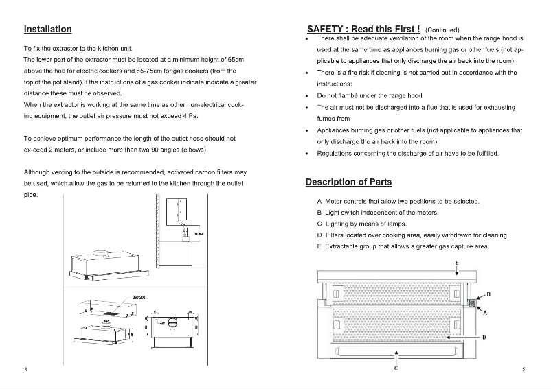Page 1 de la notice Guide d'installation Brandt AT1490X