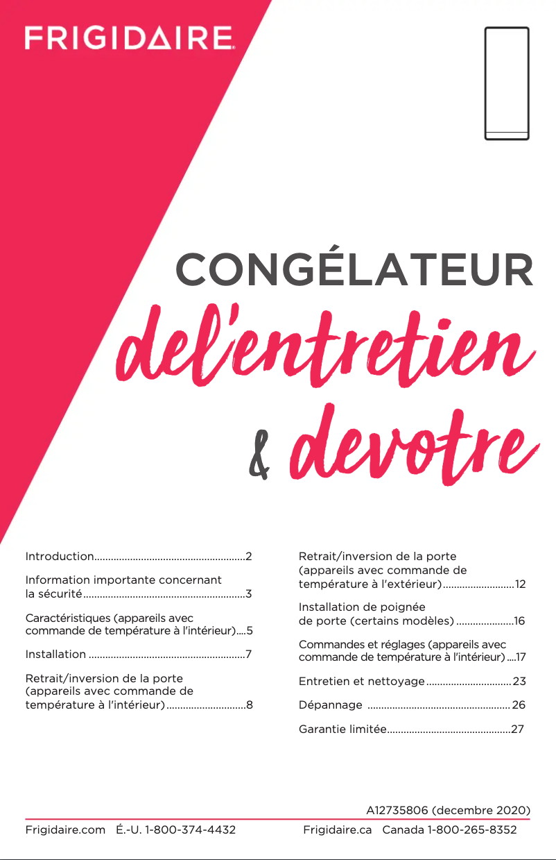 Image de la première page du manuel de l'appareil FFFH20F3VW