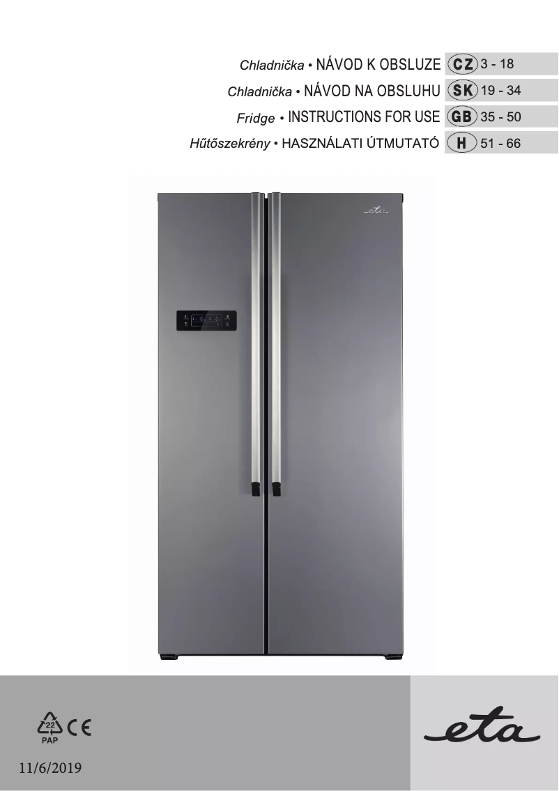 Image de la première page du manuel de l'appareil 136090010