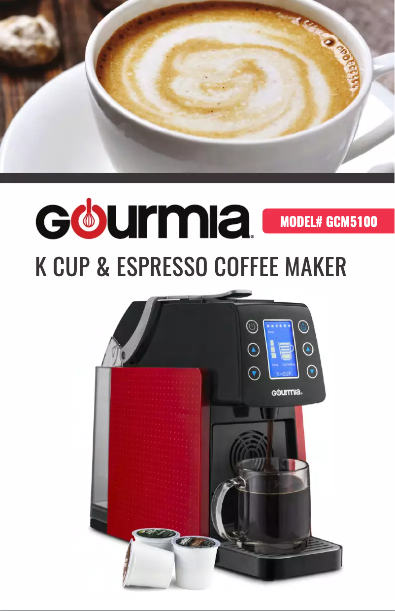 Page n°1 - Manuel utilisateur Gourmia GCM5100