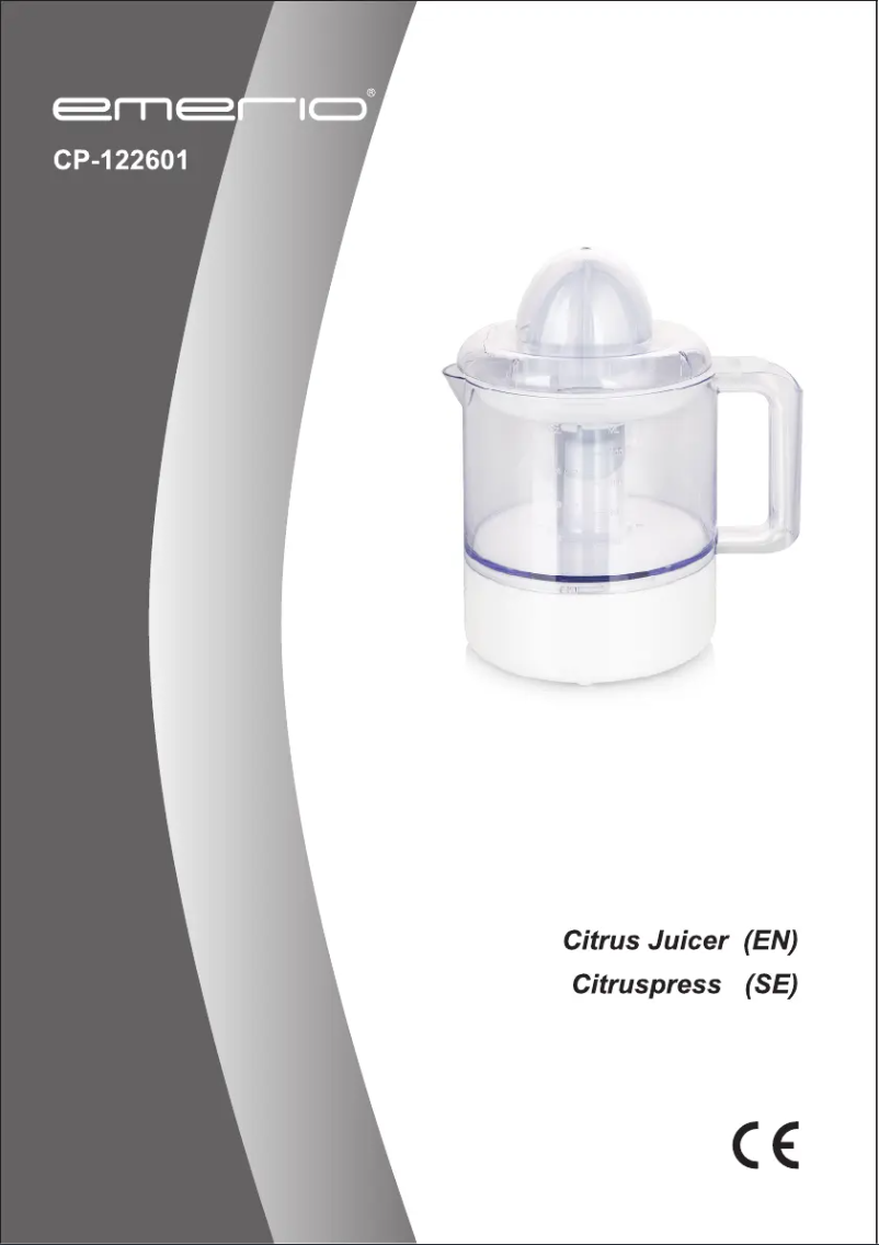 Imagen de la primera página del manual del dispositivo CP-122601