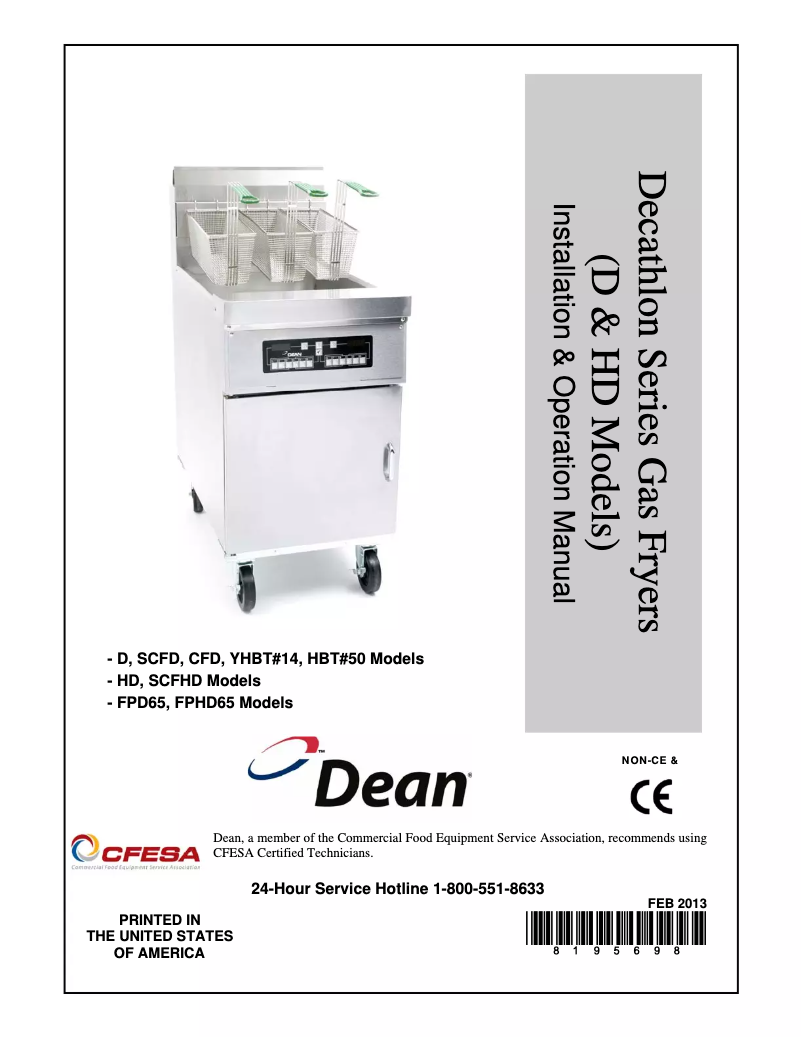 Page 1 de la notice Manuel utilisateur Dean D150G