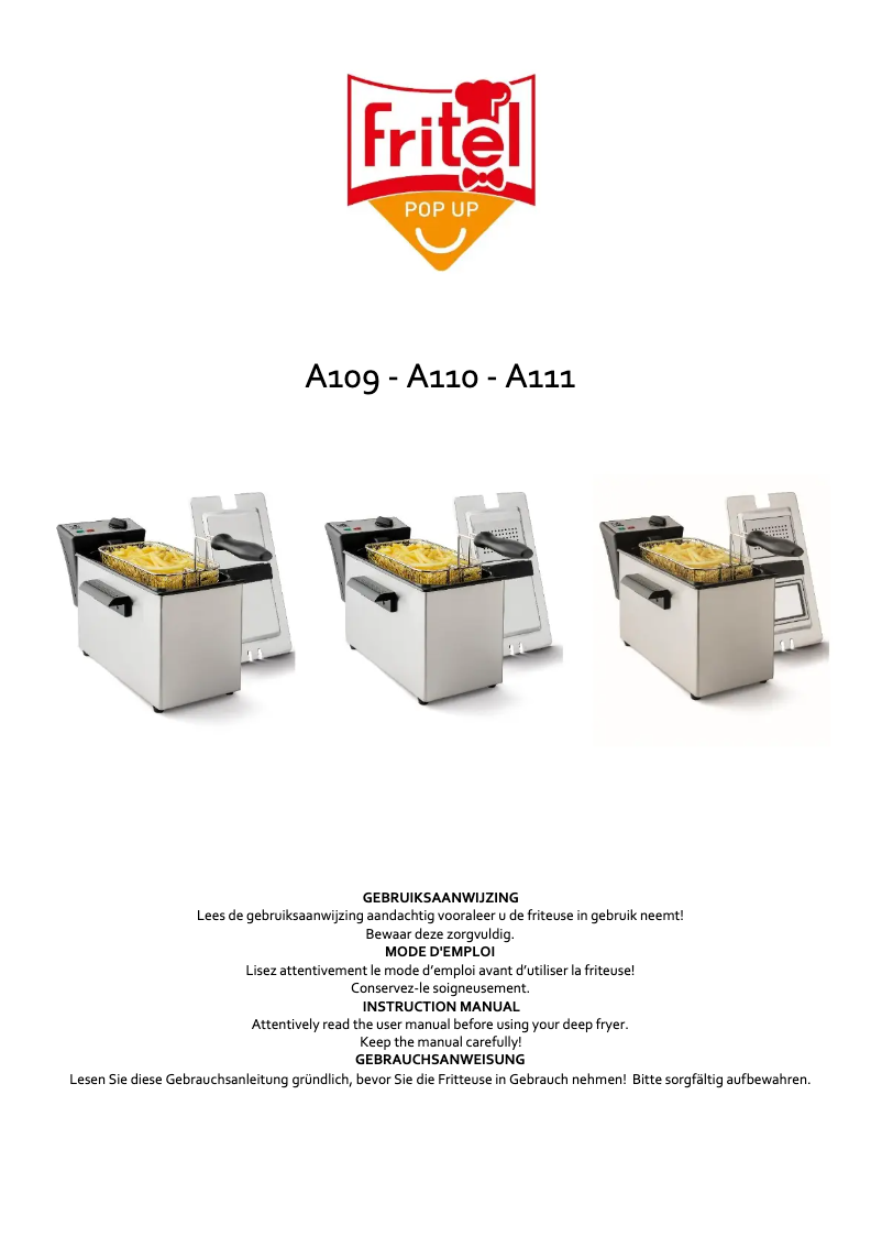 Image de la première page du manuel de l'appareil A109