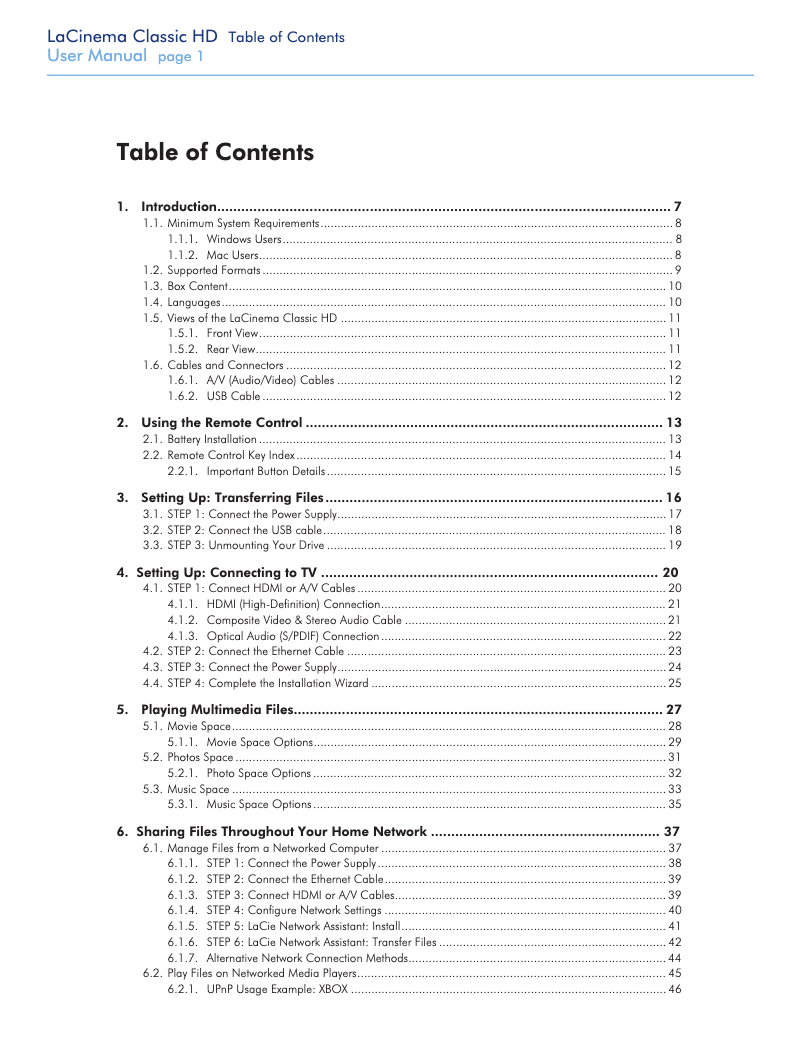 Página 1 del manual Manual de usuario LaCie 301865KUA
