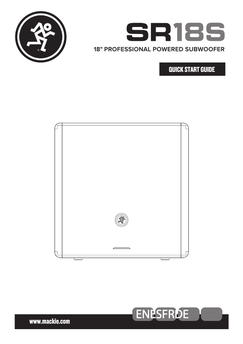Imagen de la primera página del manual del dispositivo SR18S