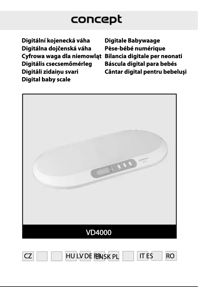 Image de la première page du manuel de l'appareil VD4000