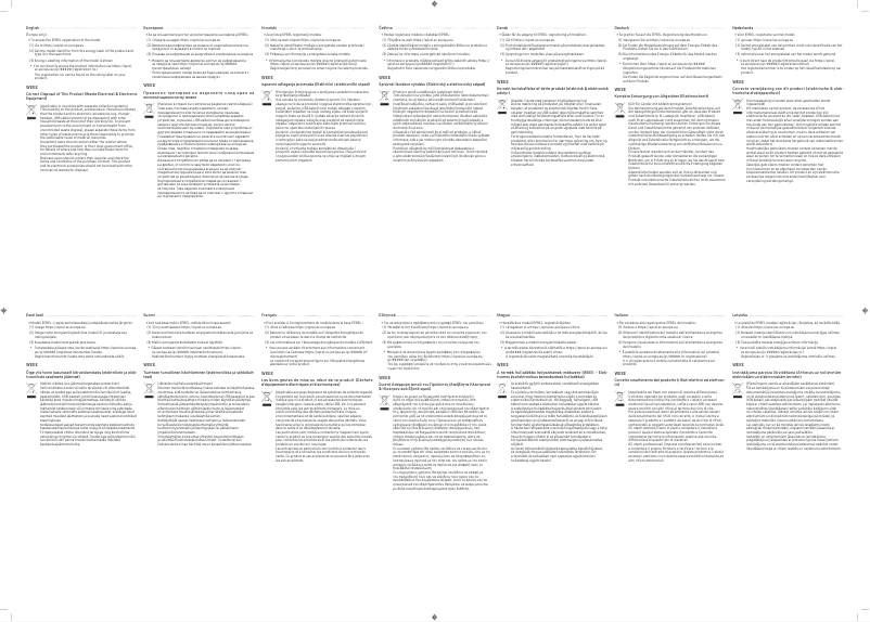 Image de la première page du manuel de l'appareil C27G73TQSR