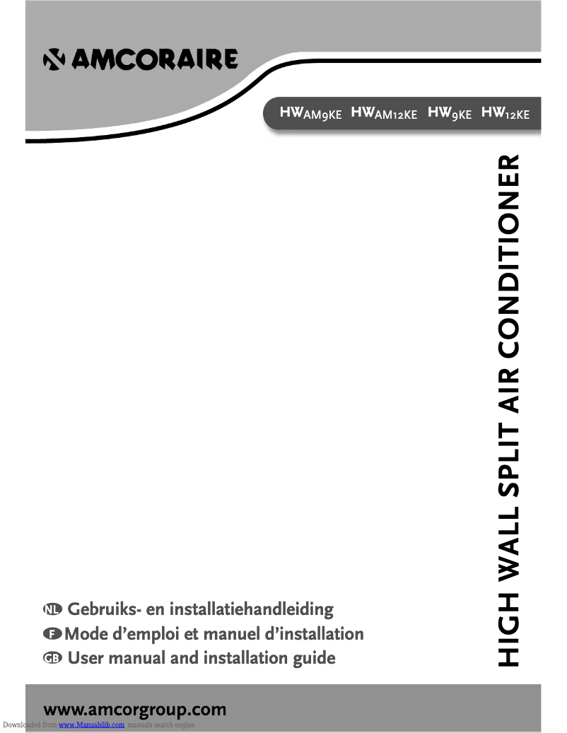 Image de la première page du manuel de l'appareil HW9KE