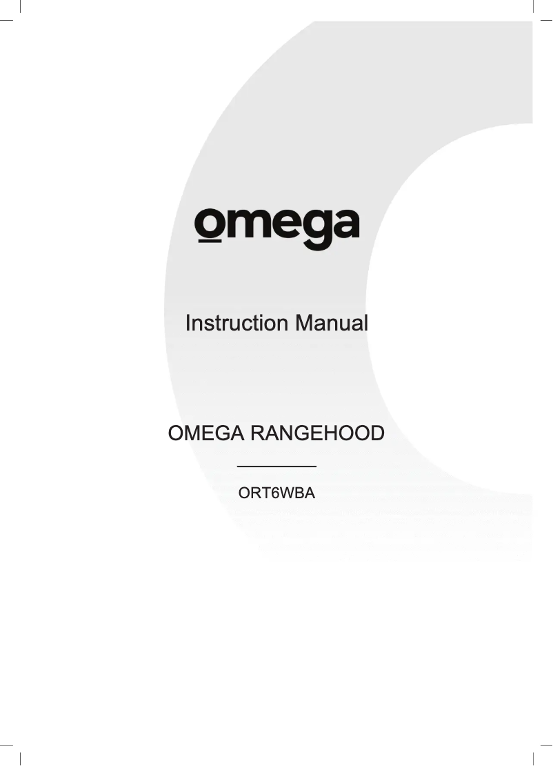 Page n°1 - Manuel utilisateur Omega ORT6WBA