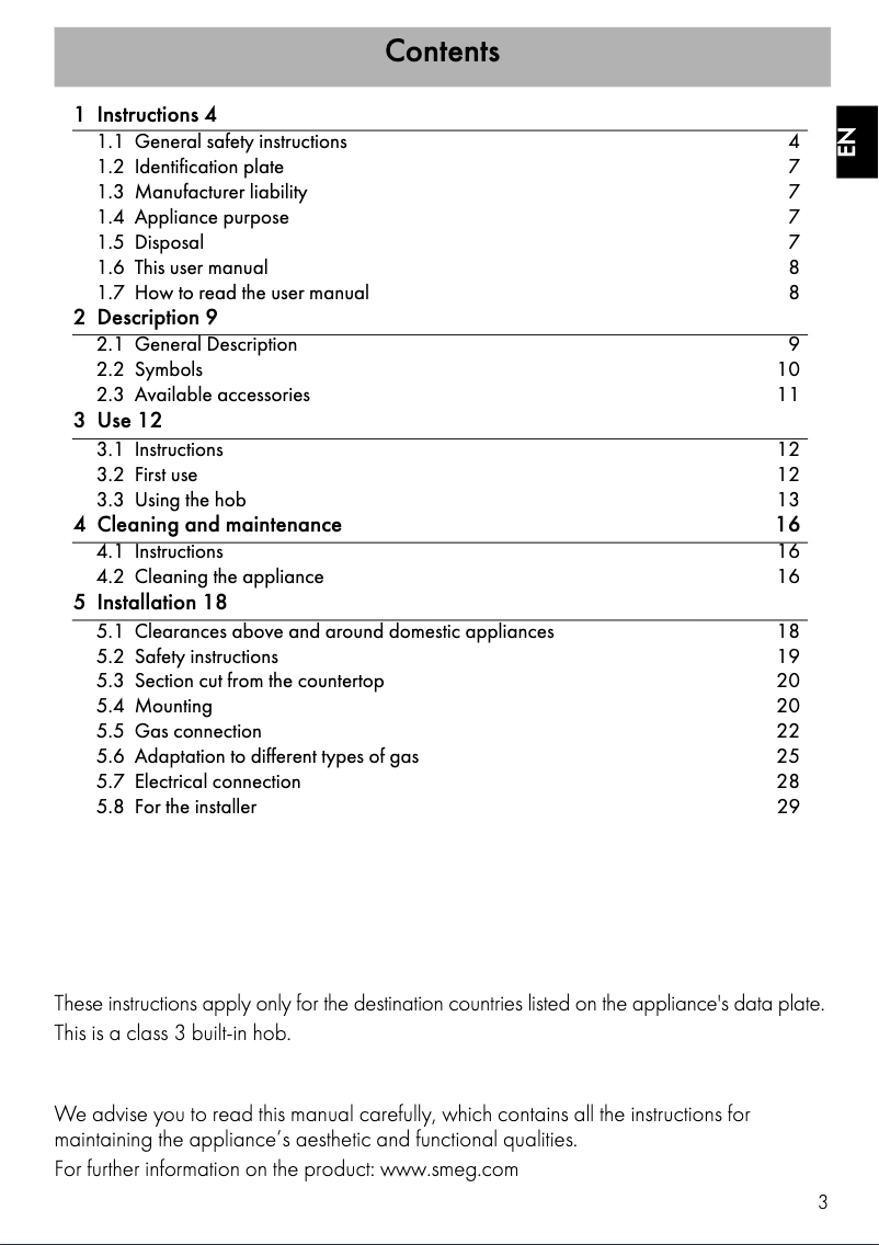 Page n°1 - Manuel utilisateur Smeg PV395LCN