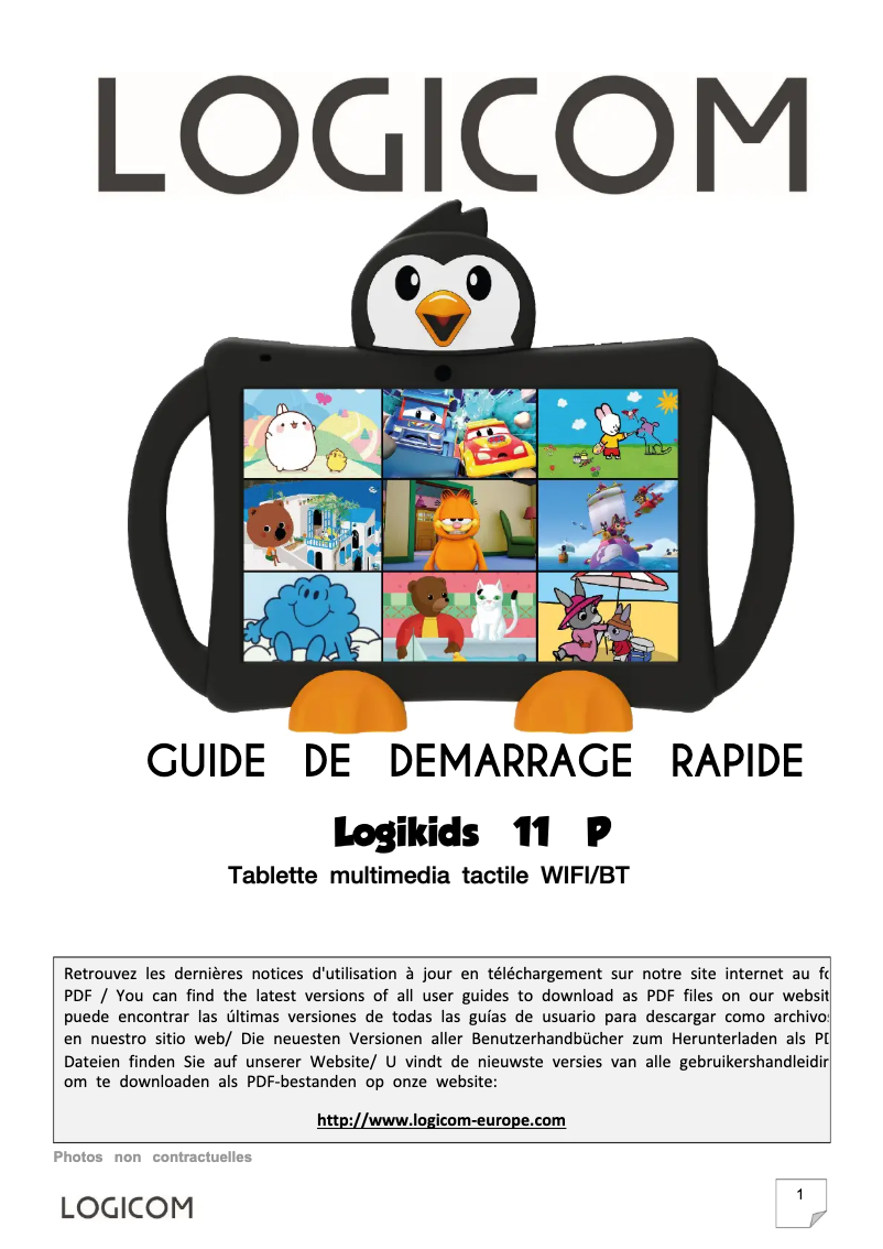Image de la première page du manuel de l'appareil LOGIKIDS 11 P