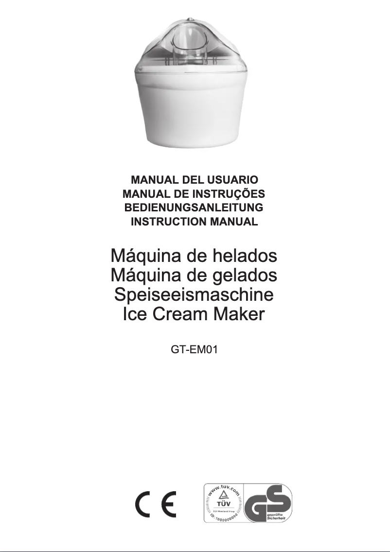 Image de la première page du manuel de l'appareil GT-EM01