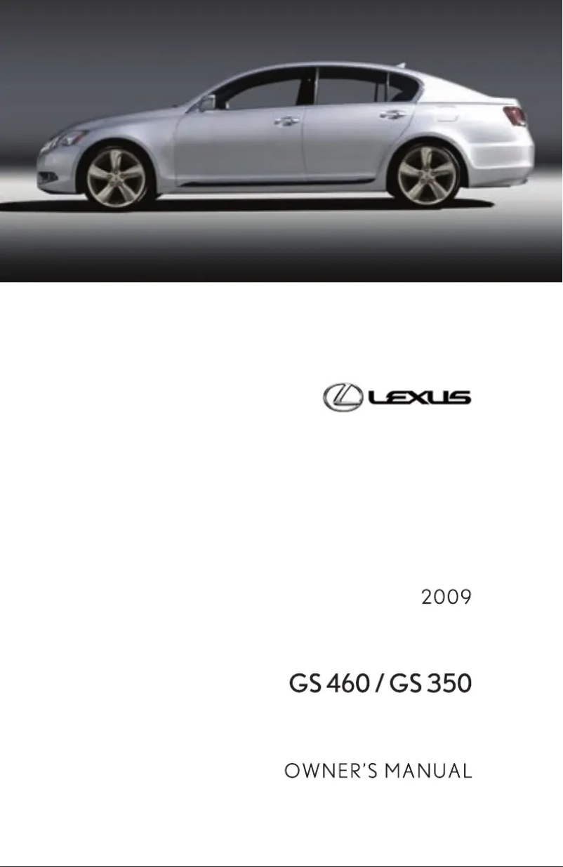 Página 1 del manual Manual de usuario Lexus GS 350 (2009)