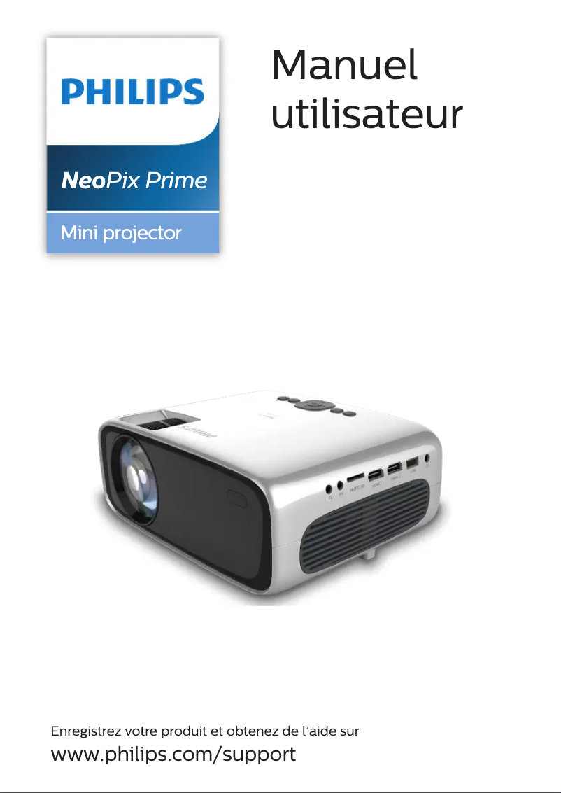 Page 1 de la notice Manuel utilisateur Philips NeoPix Prime NPX540