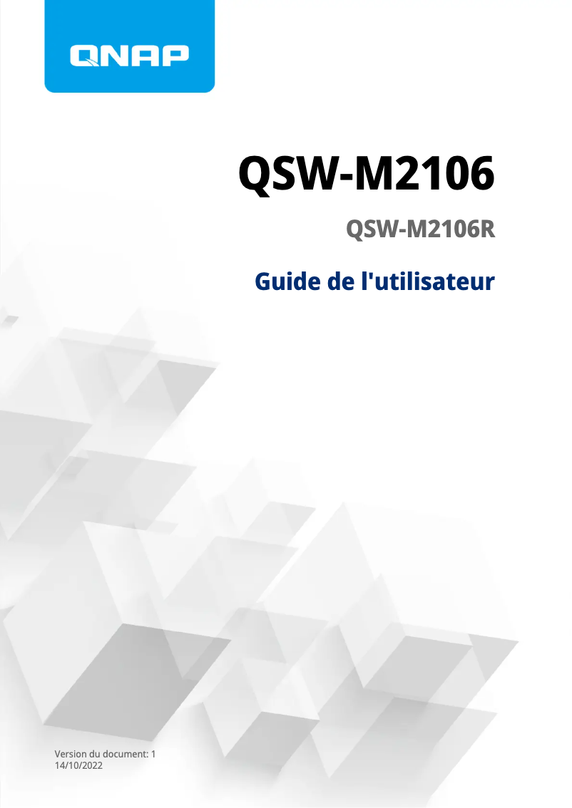 Page n°1 - Manuel utilisateur QNAP QSW-M2106R