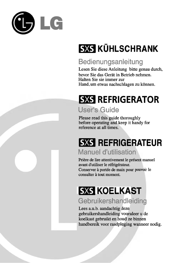 Page 1 de la notice Manuel utilisateur LG GC-L207TLQA