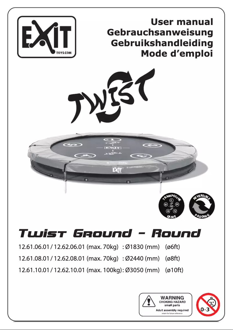Image de la première page du manuel de l'appareil Twist Ground
