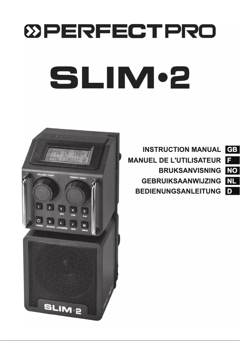 Page n°1 - Manuel utilisateur PerfectPro Slim 2