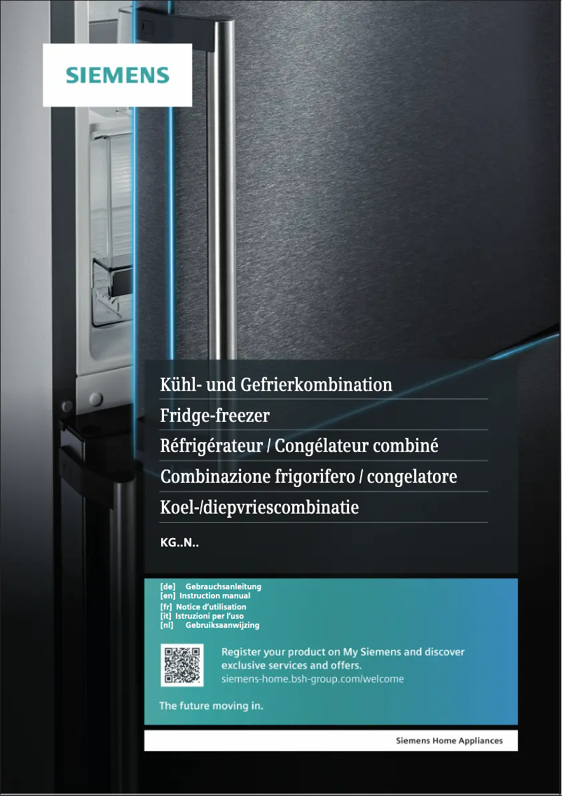 Page n°1 - Manuel utilisateur Siemens KG39N7XEDG