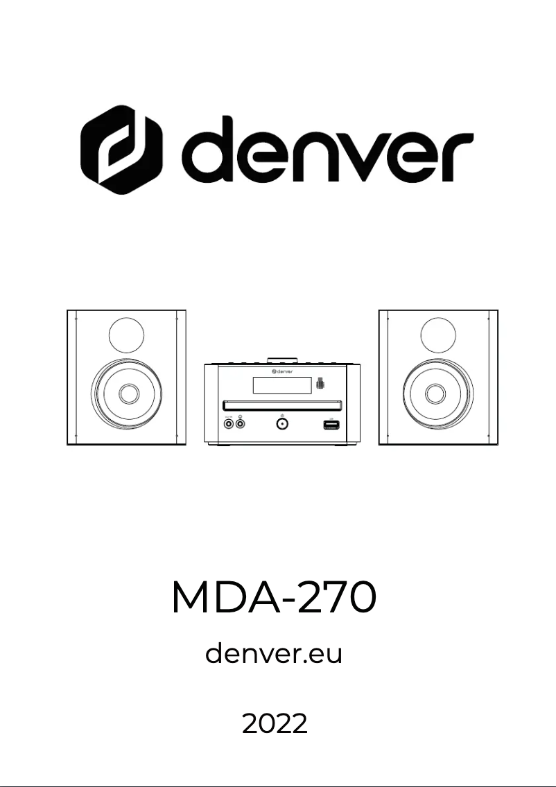 Página 1 del manual Manual de usuario Denver MDA-270