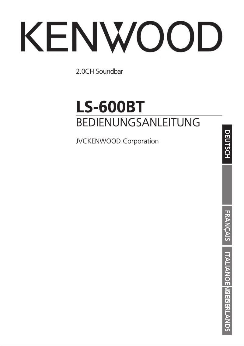 Page 1 de la notice Manuel utilisateur Kenwood LS-600BT