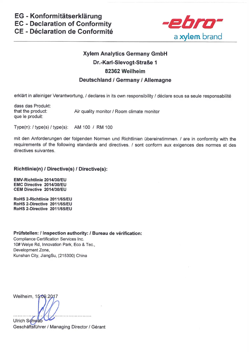 Image de la première page du manuel de l'appareil RM 100