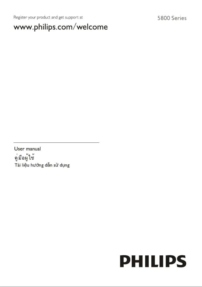 Page 1 de la notice Manuel utilisateur Philips 32PHT5853S