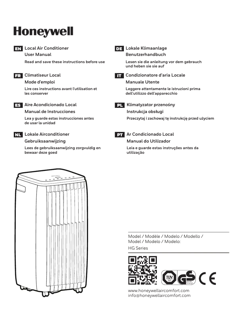 Image de la première page du manuel de l'appareil HG09CESAKG