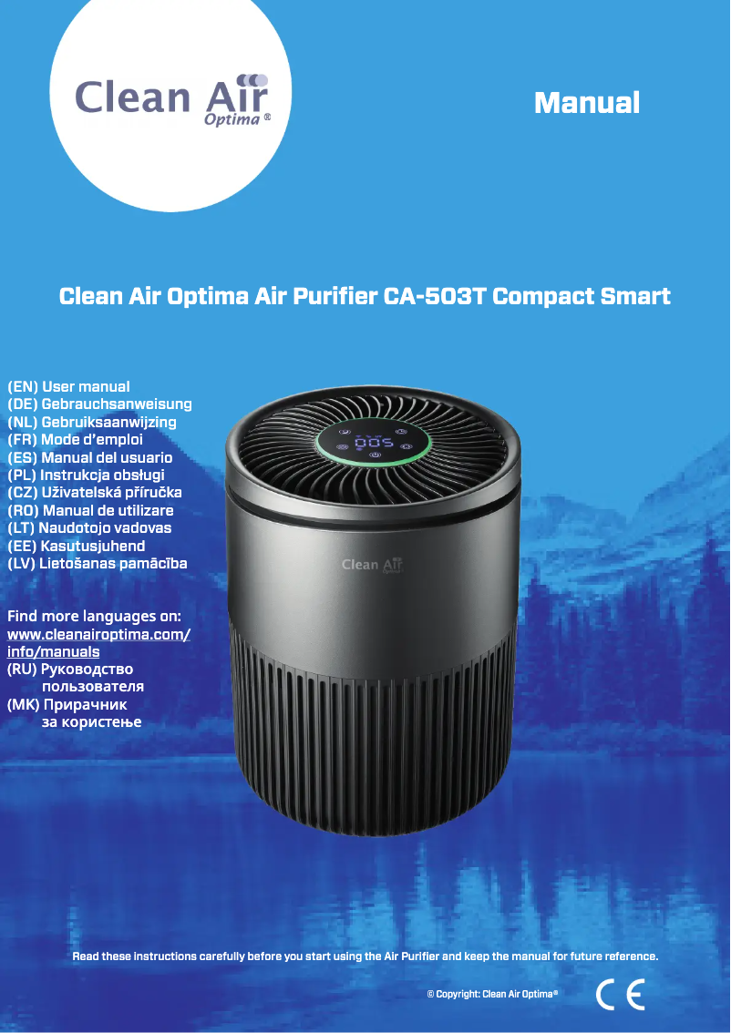 Page 1 de la notice Manuel utilisateur Clean Air Optima CA-503T Compact Smart