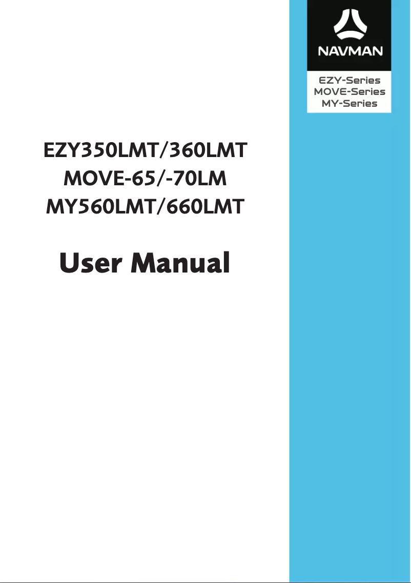 Page n°1 - Manuel utilisateur Navman MY660LMT