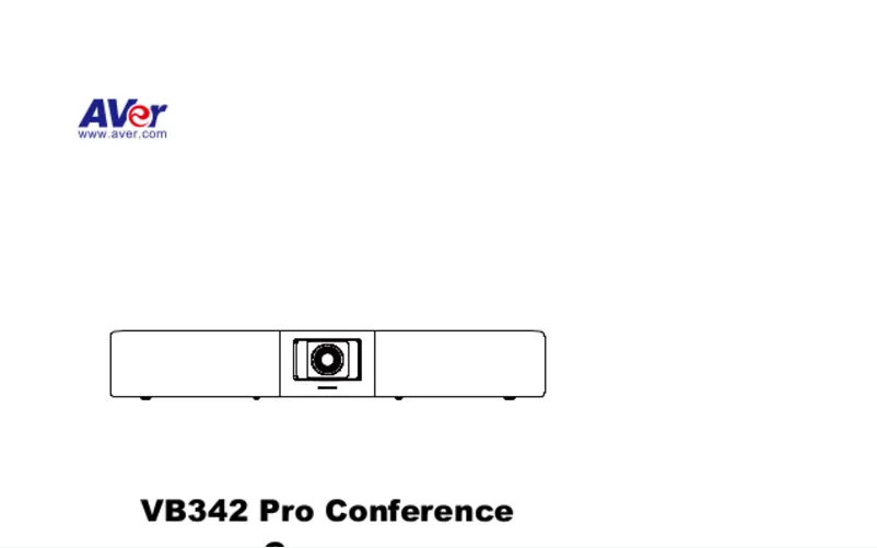 Page 1 de la notice Manuel utilisateur AVer VB342 Pro